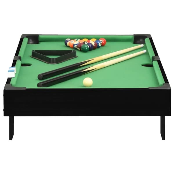 vidaXL mini-poolbord 92x52x19 cm sort og grøn