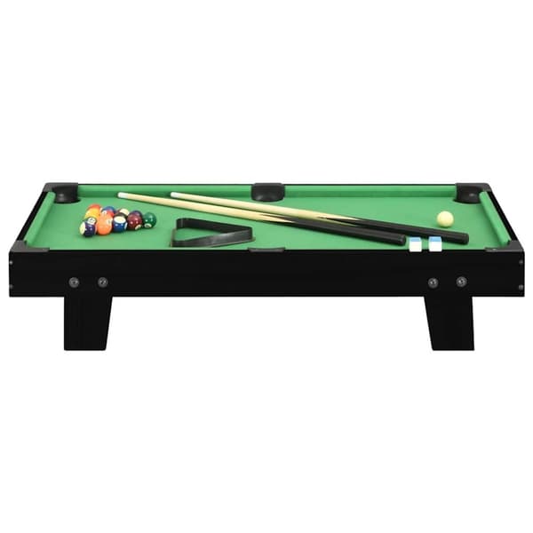 vidaXL mini-poolbord 92x52x19 cm sort og grøn