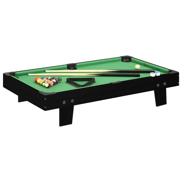 vidaXL mini-poolbord 92x52x19 cm sort og grøn