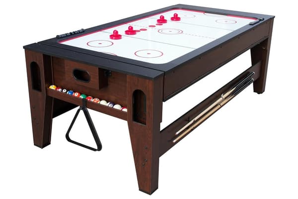Reverso Billard-och Airhockeybord Sort