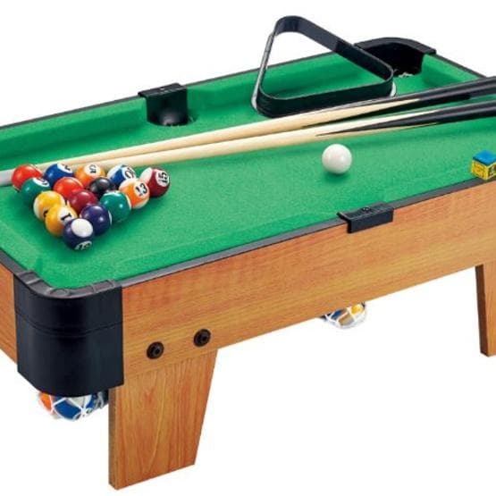 Luna - Biljardbord Brun/Grön Wood/Felt