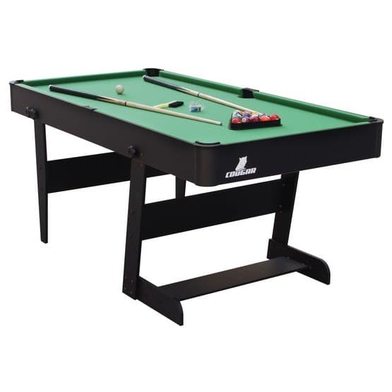 Cougar - Biljard - Hustle XL folding Pool Table Black