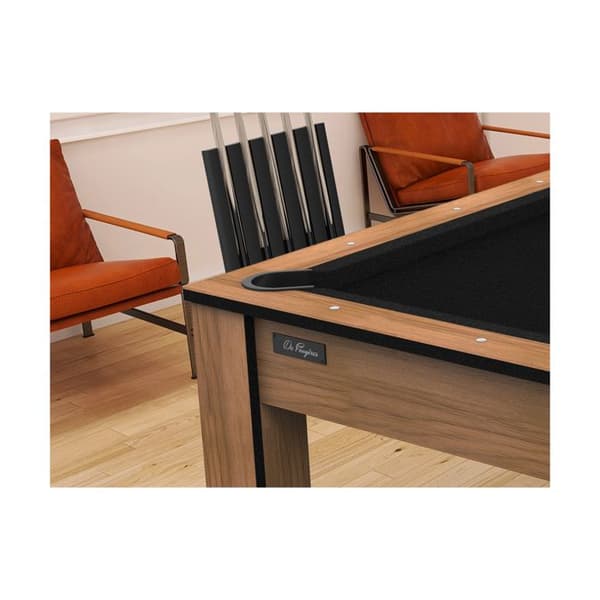 Konvertibelt biljardbord för 8 personer - De Faugères - Colorado - Bokträ - Svart matta