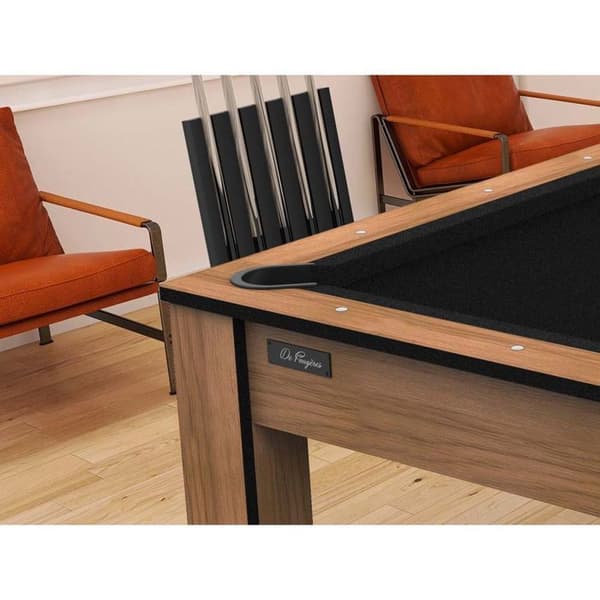 Konvertibelt biljardbord för 8 personer - De Faugères - Colorado - Bokträ - Svart matta