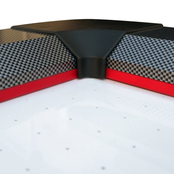 Cougar Hattrick Hero Pool- och Airhockeybord 6ft i svart och rött | 2-i-1 Poolbord och Airhockey med tillbehör | För barn och vuxna