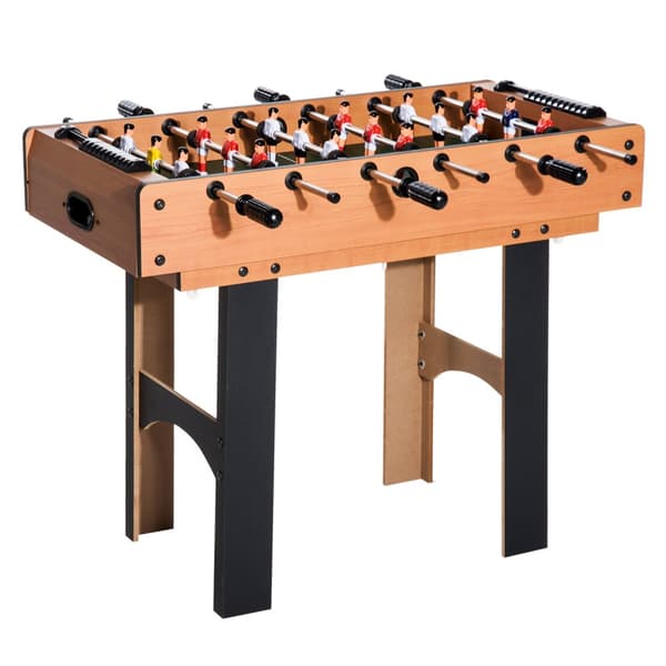 Multi-spil Bord, 4-i-1, 87x43x73 cm, Naturtræ Sort