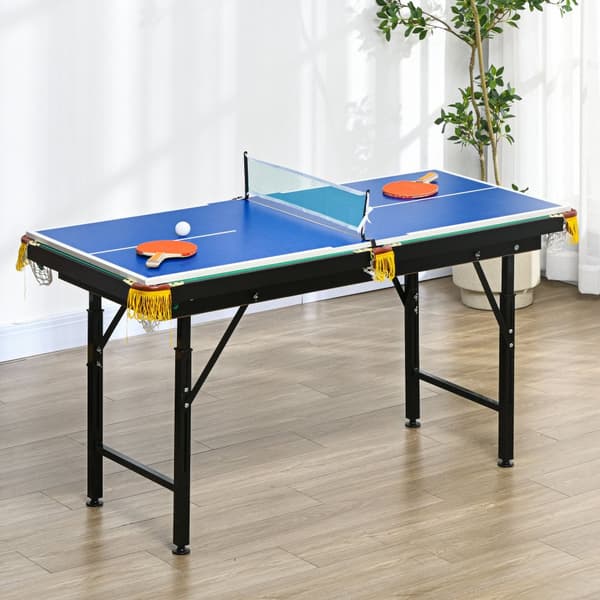 Multigame Bord, 2i1, 140x63x60-80 cm, Grøn