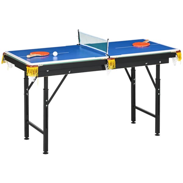 Multigame Bord, 2i1, 140x63x60-80 cm, Grøn