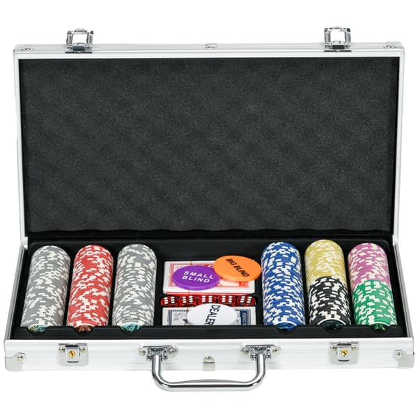 Pokerset, 38.5x23x6.5 cm, Silver