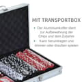 Miniatyrbild 6 av 9: Pokerset, Pokerkoffert Pokerset, 55.5x22x6.5 cm