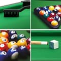 Miniatyrbild 3 av 6: DEVESSPORT Mini Biljardbord med Bollar som Återvänder - Perfekt för Barn med Tillbehör.