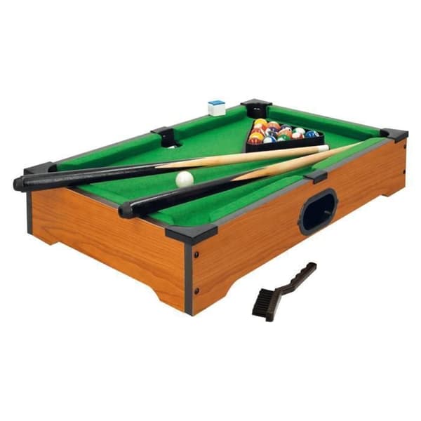 DEVESSPORT Mini Biljardbord med Bollar som Återvänder - Perfekt för Barn med Tillbehör.