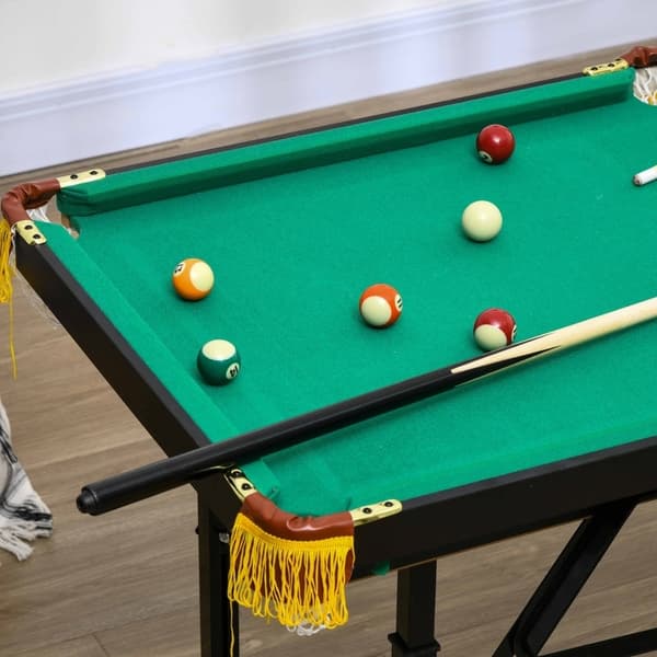 Rootz SPORTNOW kokoontaitettava biljardipöytä - Biljardipöytä - Snookerpöytä - Säädettävä korkeus - Täysi setti - Tilaa säästävä säilytystila - 140cm
