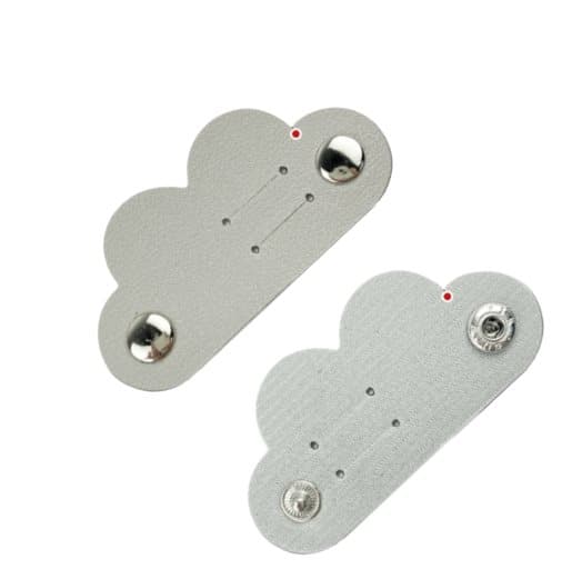 INF 4-Pack Cord Organizer, Læder Cable Organizer med snaplukning