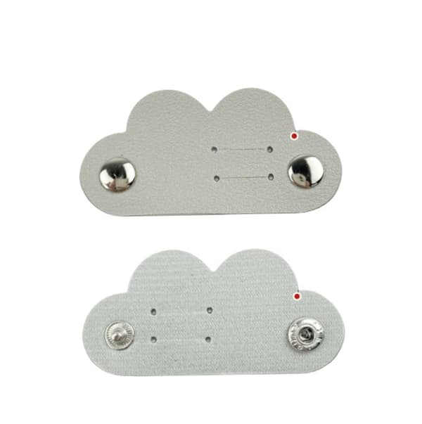 INF 4-Pack Cord Organizer, Læder Cable Organizer med snaplukning