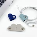 Miniatyrbillede 3 af 5: INF 4-Pack Cord Organizer, Læder Cable Organizer med snaplukning 0