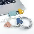 Miniatyrbillede 4 af 5: INF 4-Pack Cord Organizer, Læder Cable Organizer med snaplukning 0