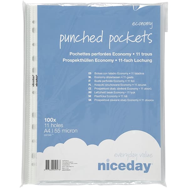 Plastfickor A4 - 100 st