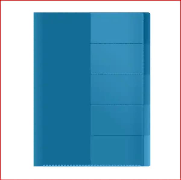 A4 Aktmapp - Flikar 5 st - 12-pack