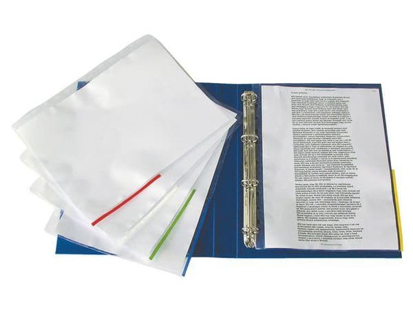 A4 Plastmapp - Olika Färger 10-pack