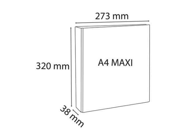 Innstikkperm Exacompta A4+ 2D 20/38 Hv (1 stk.)