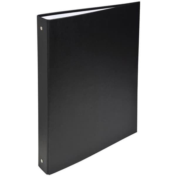 EXACOMPTA - Ringpärm - Rygg 40 mm - 21 x 29,7 - 4 ringar - 18/10:e plastkant - Svart färg