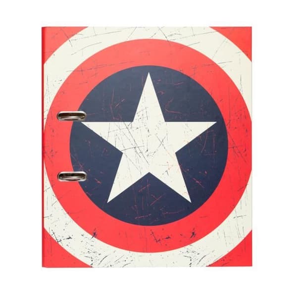 Pärm - Marvel - Captain America - Hård omslag - 2 ringar - Blandat