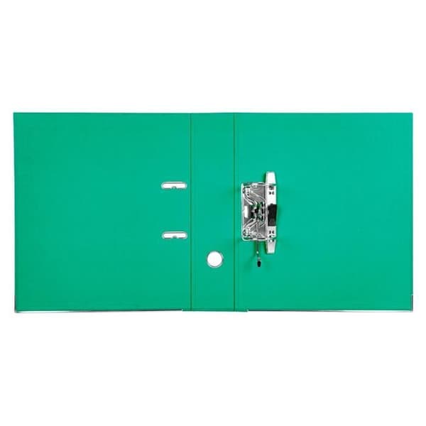 Spakmapp liderpapel a4 documenta kartongkantad 1,9 mm rygg 75 mm rado metallic grön färg