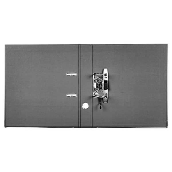 Spakmapp liderpapel a4 documenta kartongkantad 1,9 mm rygg 52 mm metallic rado svart färg