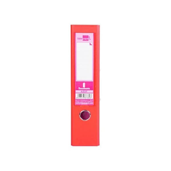 Spakmapp liderpapel a4 documenta kartongkantad 1,9 mm rygg 75 mm rado metallic röd färg