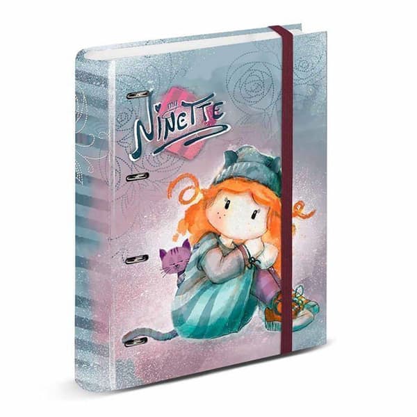 4-Ring Grid Paper Binder - Forever Ninette - Origin Multicolor