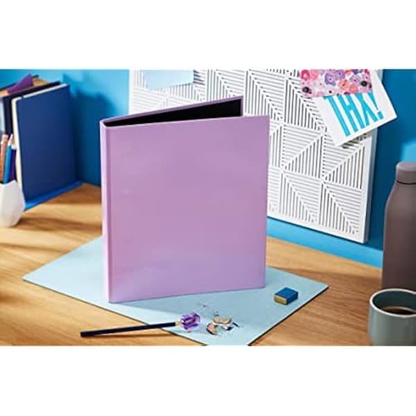 Mapp - EXACOMPTA - ref. 54565E - Styv Aquarel - 2 D-ringar - 25 mm - Lila