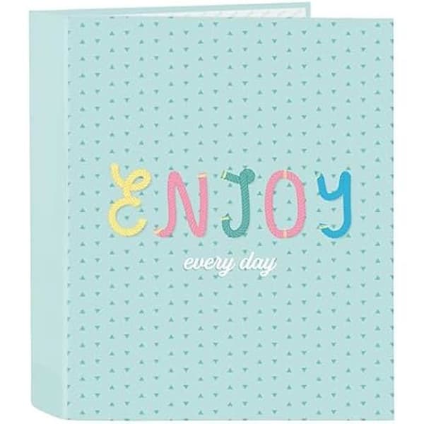 Pärm - BLACKFIT8 - Enjoy - 4 ringar - Pastell mintgrön - 27 x 6 x 33 cm