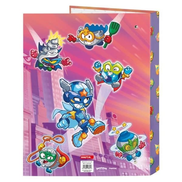 Safta - Folio 4 Binder Ani.Mixtas Superthings Guardians of Kazoom 26,5 x 33 x 4 cm, Flerfärgad (512270067)