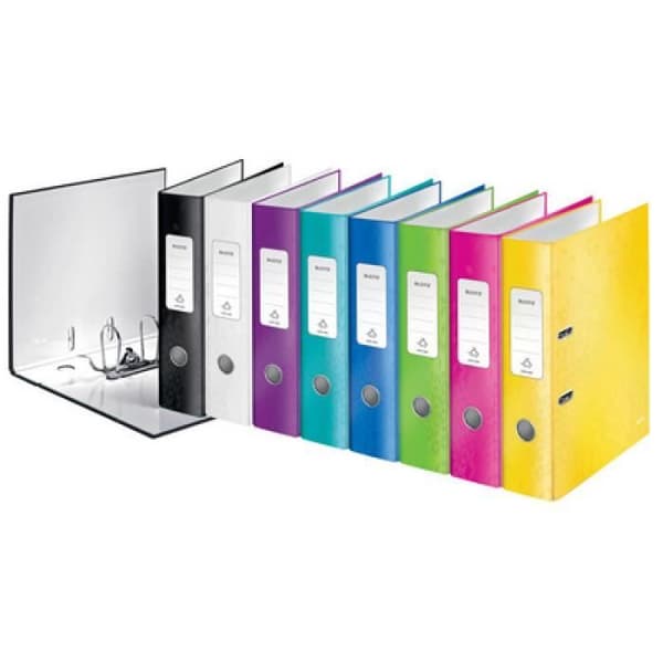 LEITZ Classeur WOW, 180 degr's, A4, 50 mm, gul 0,000000 svart