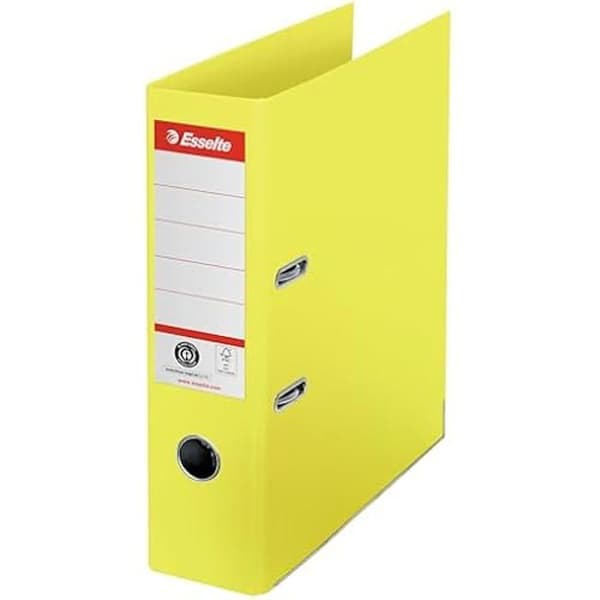 Häftpärm - ESSELTE - Nr. 1 - 500 ark A4 - 100% återvunnet papper - Gul