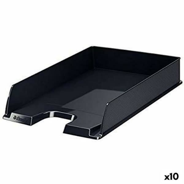 Brevlådor - Esselte - Europost - Pack med 10 - Svart - Polystyren - A4