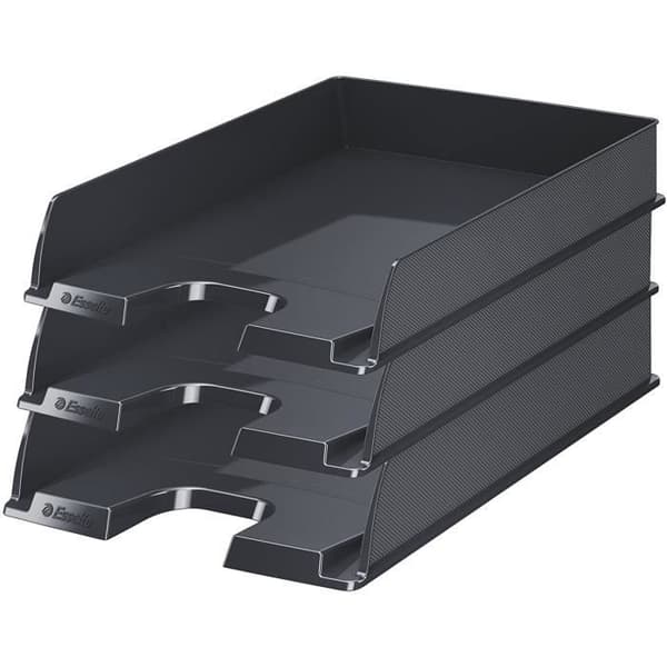 Brevlådor - Esselte - Europost - Pack med 10 - Svart - Polystyren - A4
