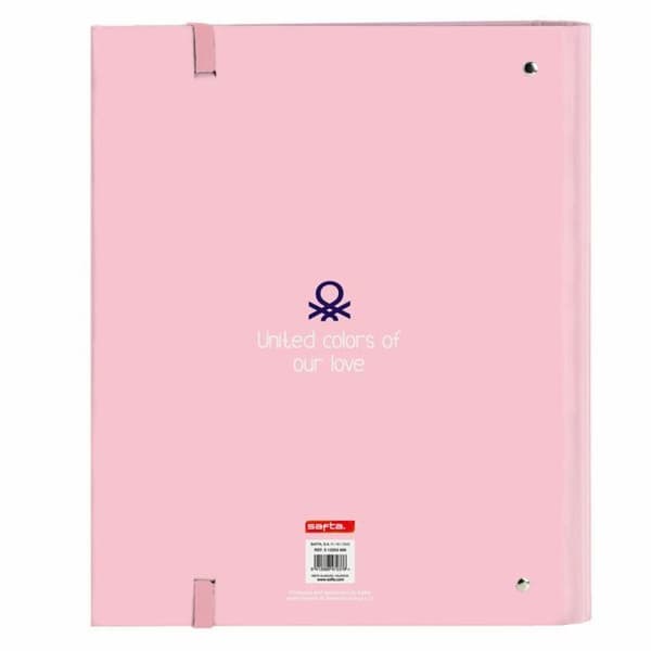 Safta Pärm - 512253666 - Pärm 4 Ani 35 mm med Benetton Vichy refill 27 x 32 x 3,5 cm, Flerfärgad ()