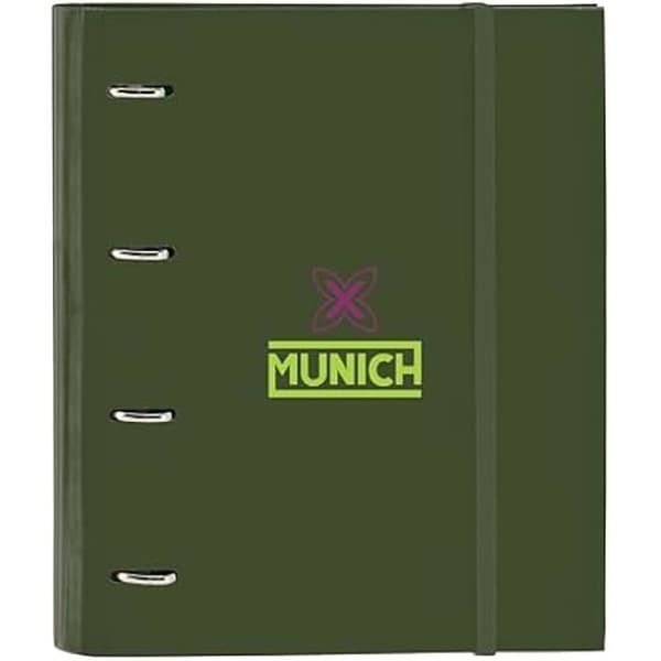 Safta Munich Bright Khaki 4-ringspärm 35 cm - Barn - 100 A4-ark