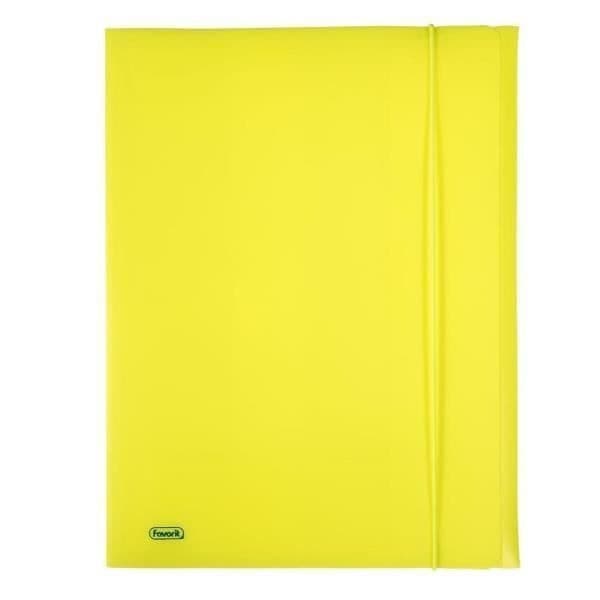 FAVORIT 400102283MAPP MED 3 FLAPPAR ELASTIK, 24X 33CM, NEONGUL