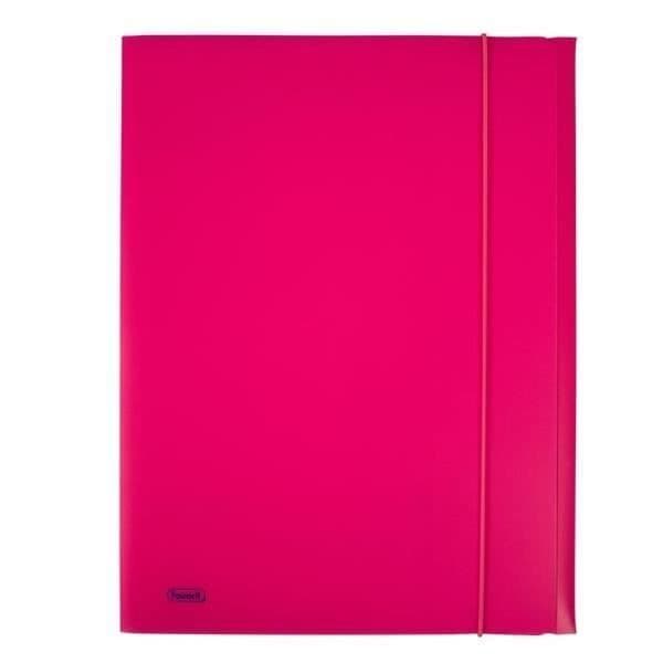 FAVORIT 400102284MAPP MED 3 FLAPPAR ELASTIK, 24X 33CM, NEON FUCHSIA