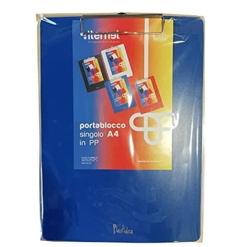 PLASTIDEA PORTABLOCCO SINGOLO A4 I POLIRPILENE BLU ITERNET