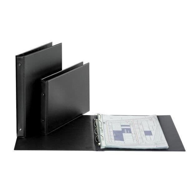 Mapp Ringpärm A3 Storlek D30 Svart 100460473 Paket med 50 st