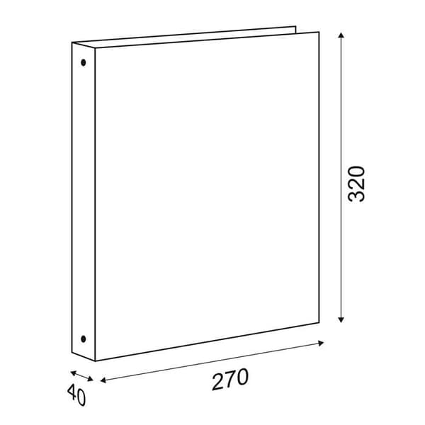 Classeur Favorit - 400173352 - Sprint ringbinders i kartong, 22 x 30 cm, 4 runda ringar på 30 mm, gul