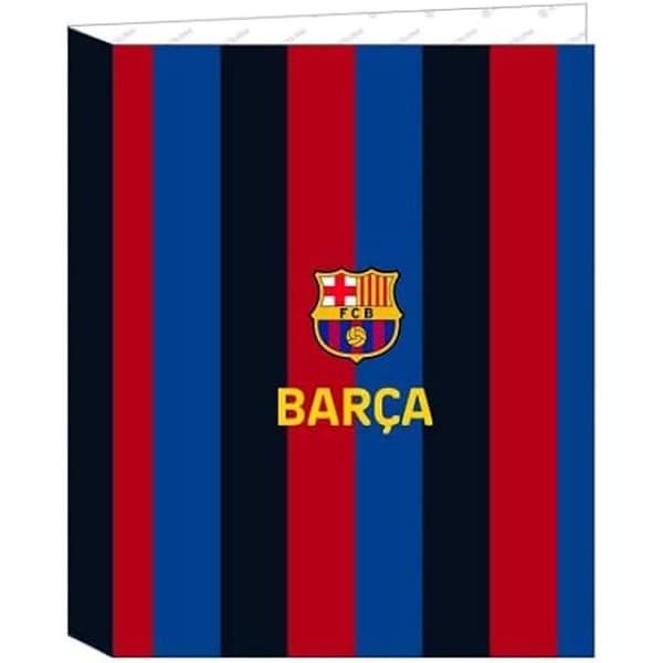 Mapp med Folio - SAFTA - F.C Barcelona 1 Equipación 22/23 - 265x330 mm - Blandat barn - 4 Ringar.