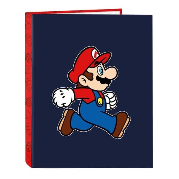 "Classeur A4 - Super Mario - Smart - 4 ringar - 33 cm höjd - Unisex"