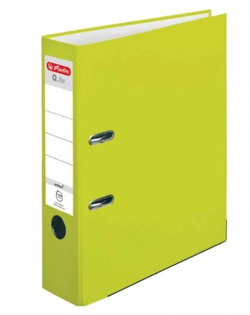 Herlitz A4/80mm PP Neon Grön Q-File pärm