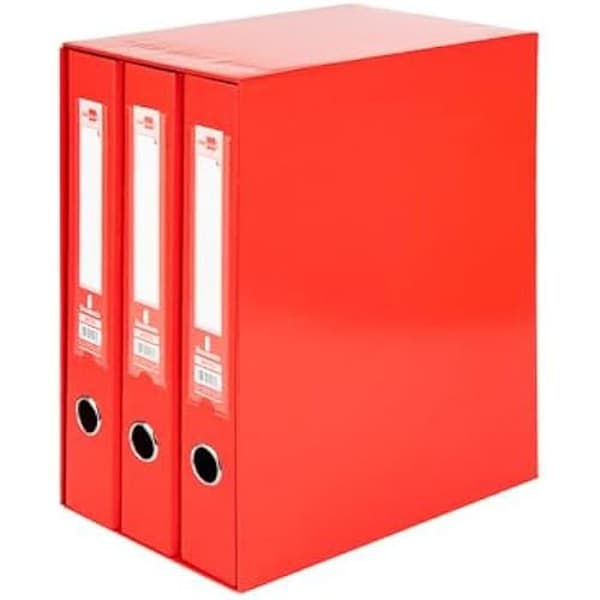 Mapp - LIDERPAPEL - MD33 - Portföljformat - 2 mappar - Färg Röd