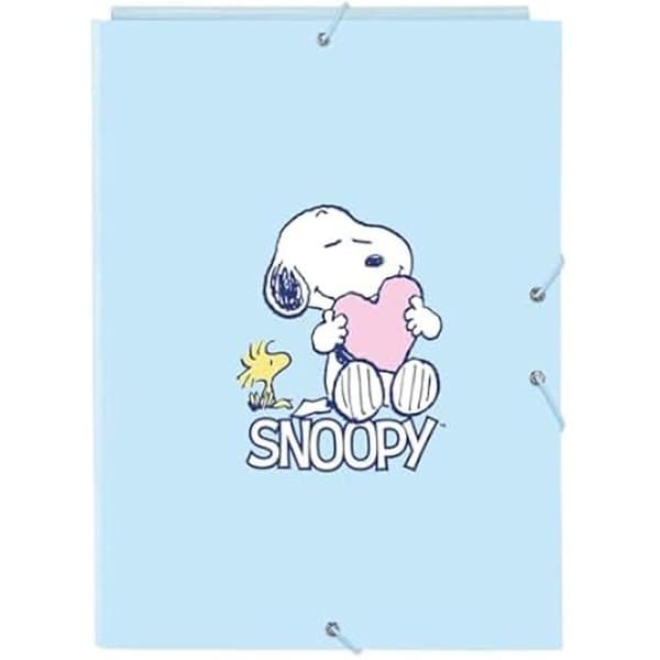 Classeur Folio - SAFTA - SNOOPY KÄRLEK - 3 flikar - Hård pärm - Perfekt för barn